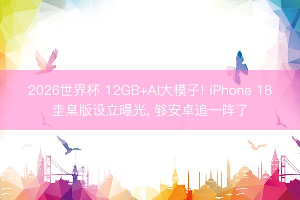 2026世界杯 12GB+AI大模子! iPhone 18圭臬版设立曝光, 够安卓追一阵了